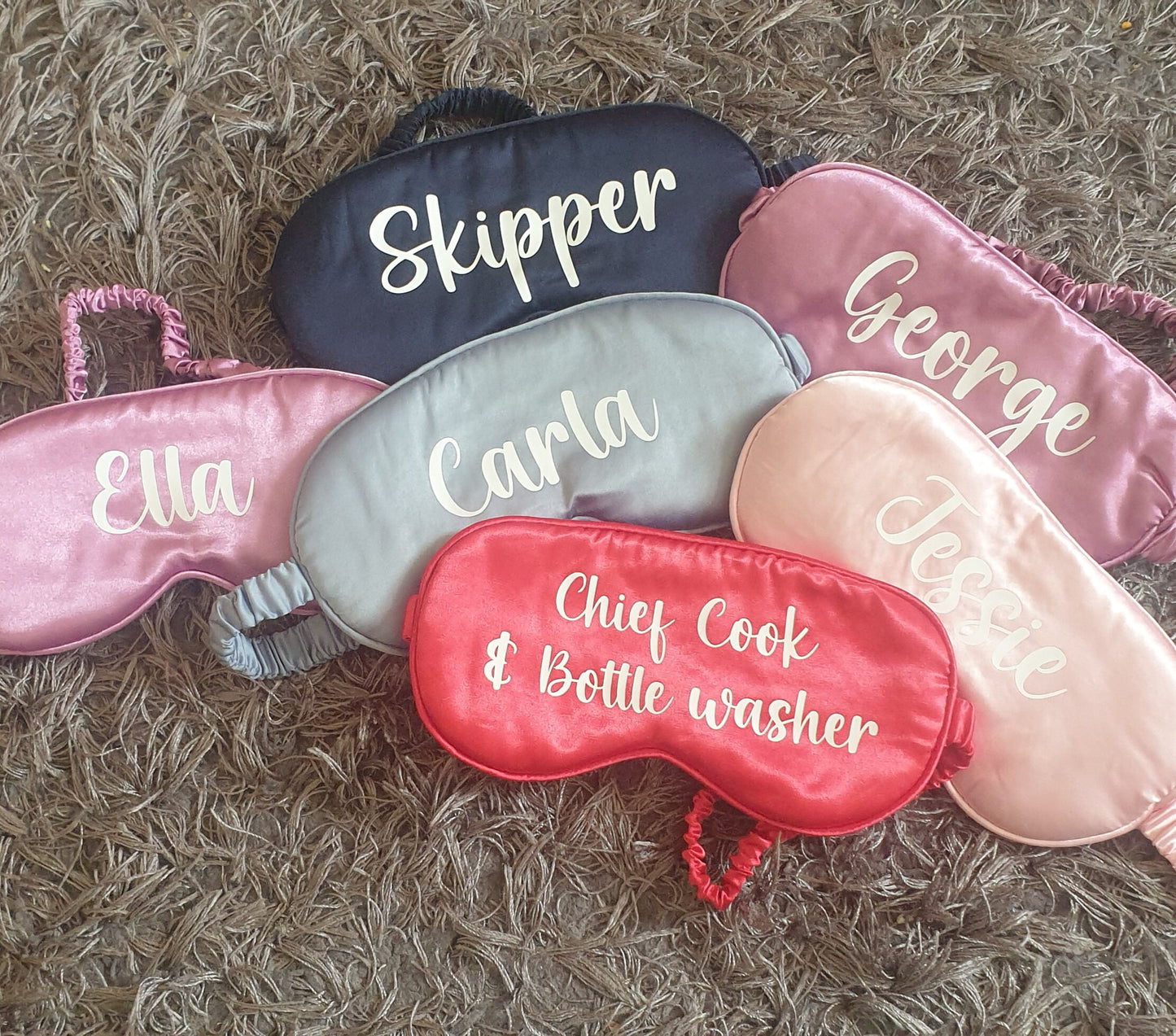 Personalised Satin Sleep Mask, Eye Mask, Mothers Day Gift,  Bridesmaid, Hen Party Favourite, Name, Custom Gift for Mum Mom, Ireland, Irish