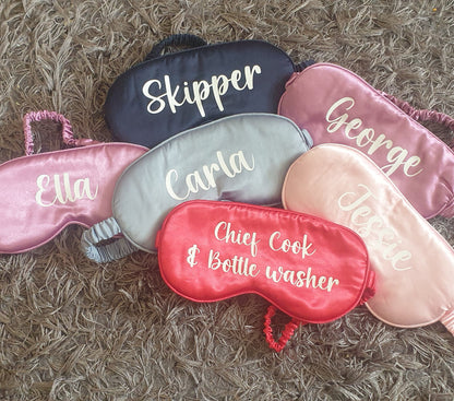 Personalised Satin Sleep Mask, Eye Mask, Mothers Day Gift,  Bridesmaid, Hen Party Favourite, Name, Custom Gift for Mum Mom, Ireland, Irish