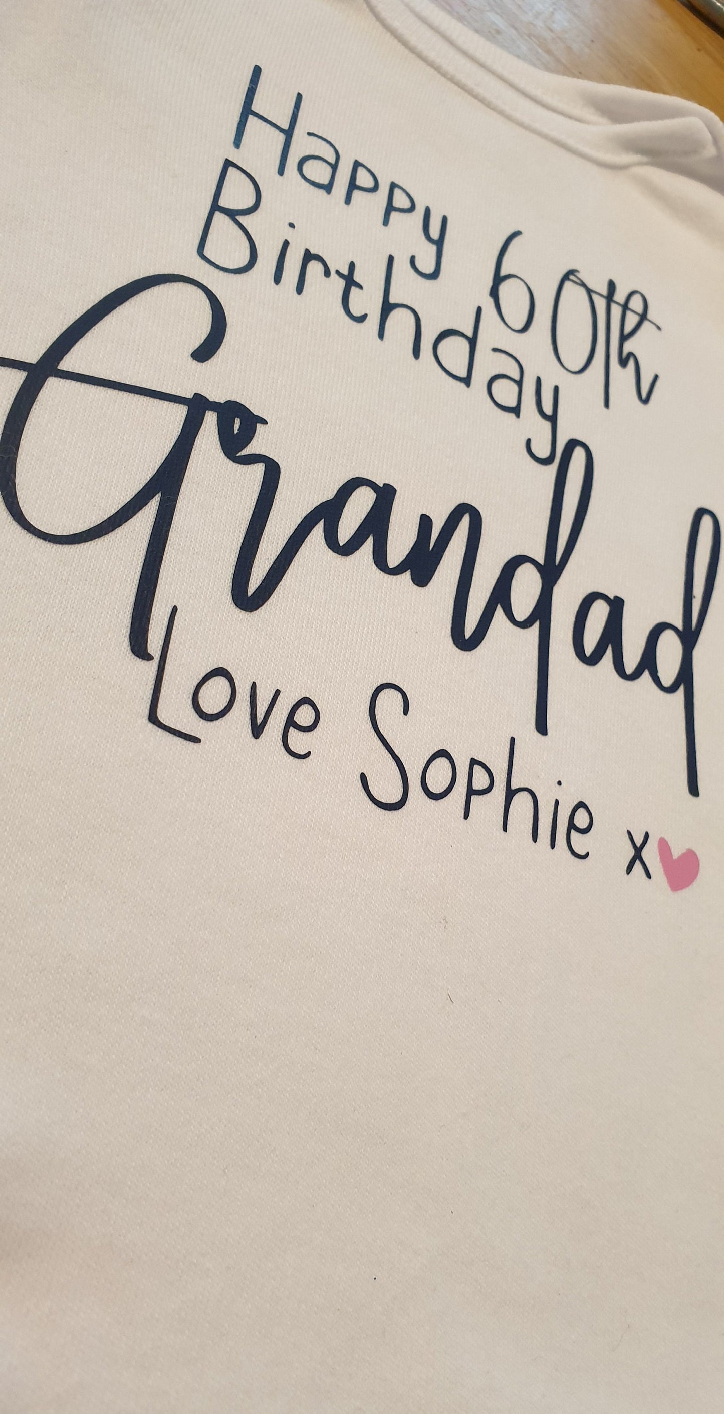 Happy Birthday Grandad Baby Vest | First Birthday As My Grandad Gift | Personalised Bodysuit | Any Text | Baby Boy | Baby Girl | Ireland