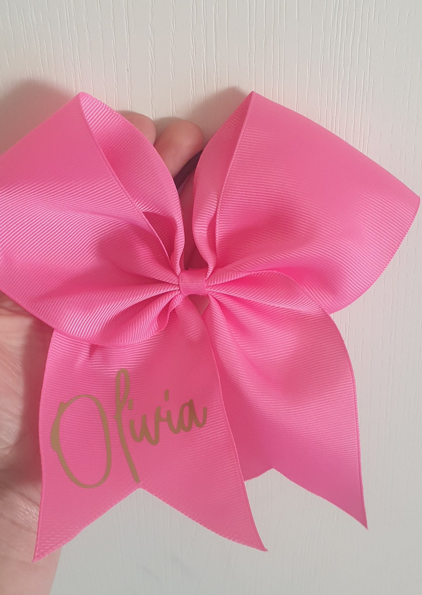 Personalised Girls Hair, Cheer Bow, Elastic Hair Bobble, Hair Tie For Girls, 7 Inch Bow, Name Initial, Custom Hair Accessory, Irish, Ireland