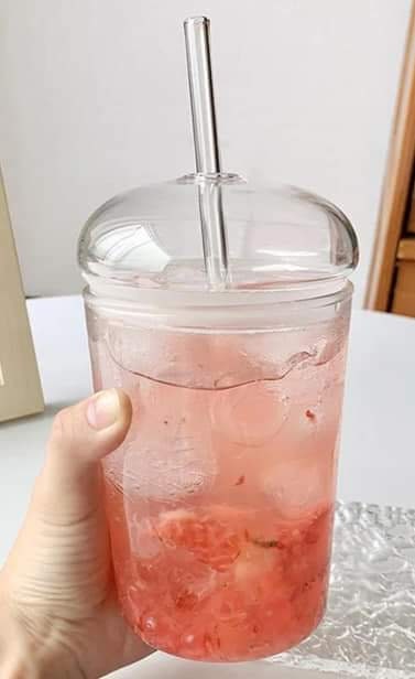 Dome Glass Tumbler, Teacher Gift, Iced Coffee Cup With Lid And Straw, Glass Cup, Summer Cocktails, Reusable, Dome Lid? Ireland, Irish