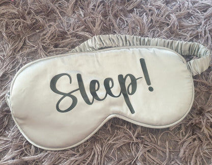 Personalised Satin Sleep Mask, Eye Mask, Mothers Day Gift,  Bridesmaid, Hen Party Favourite, Name, Custom Gift for Mum Mom, Ireland, Irish