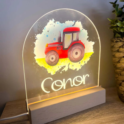 Personalised Nightlight, Custom Night Light, New Baby Gift, Baby Shower, Christening, Children's Lamp, Nursery Decor, Jungle, Ireland, Irish