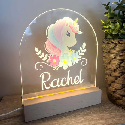 Personalised Nightlight, Custom Night Light, New Baby Gift, Baby Shower, Christening, Children's Lamp, Nursery Decor, Jungle, Ireland, Irish