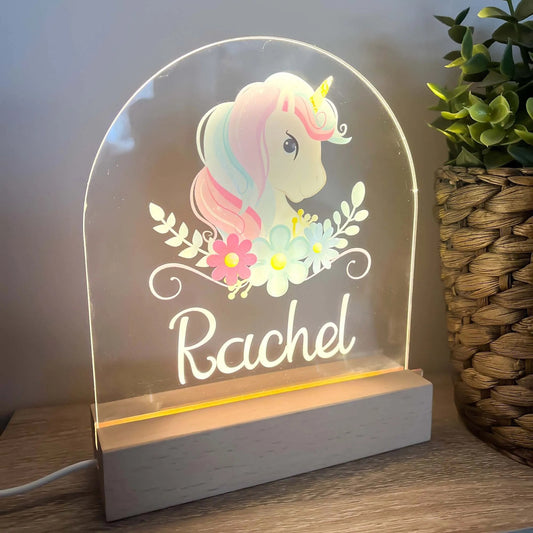 Personalised Nightlight, Custom Night Light, New Baby Gift, Baby Shower, Christening, Children's Lamp, Nursery Decor, Jungle, Ireland, Irish