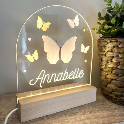 Personalised Nightlight, Custom Night Light, New Baby Gift, Baby Shower, Christening, Children's Lamp, Nursery Decor, Jungle, Ireland, Irish