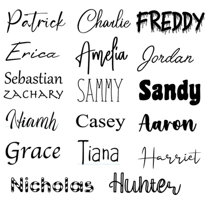 Vinyl Decal Name Labels for Glasses, Water Bottles, Lunch Boxes, Storage and More, Custom Name Stickers, Bridesmaid, Wedding, Ireland, Irish