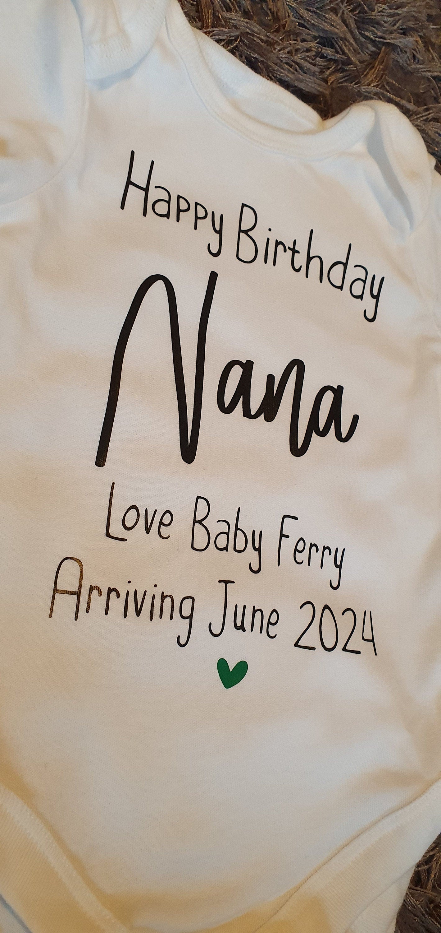 Happy Birthday Nanny Baby Vest