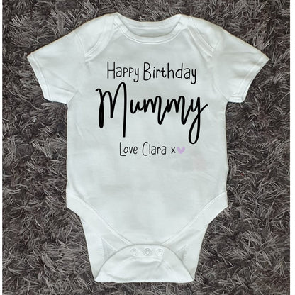 Happy Birthday Daddy Baby Vest