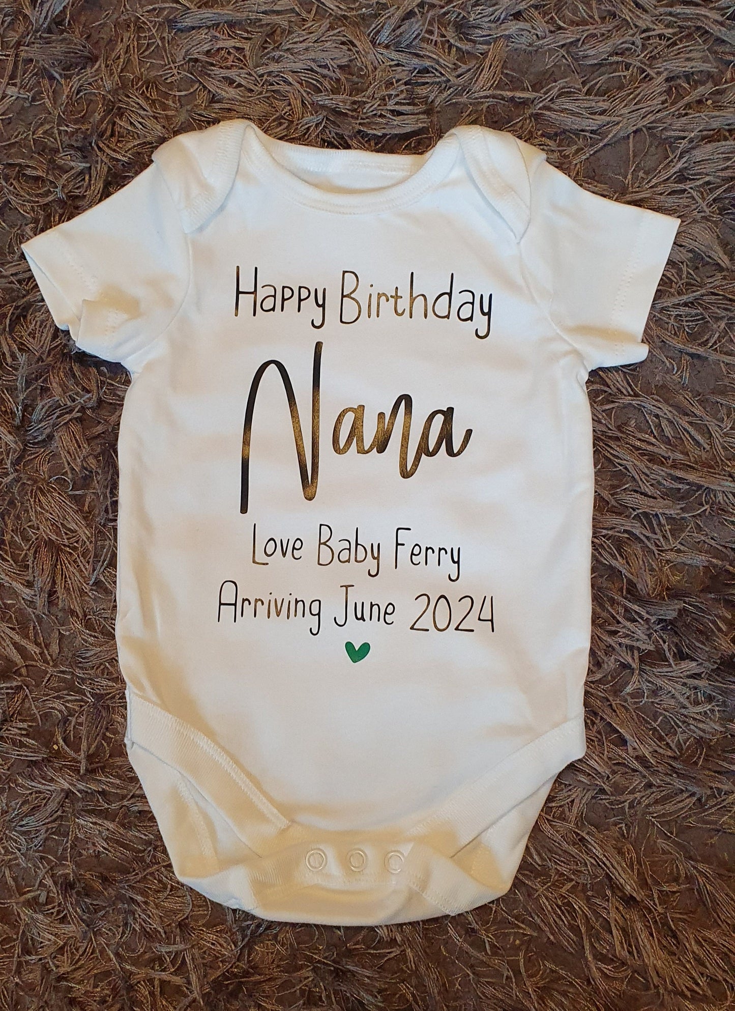 Happy Birthday Nanny Baby Vest