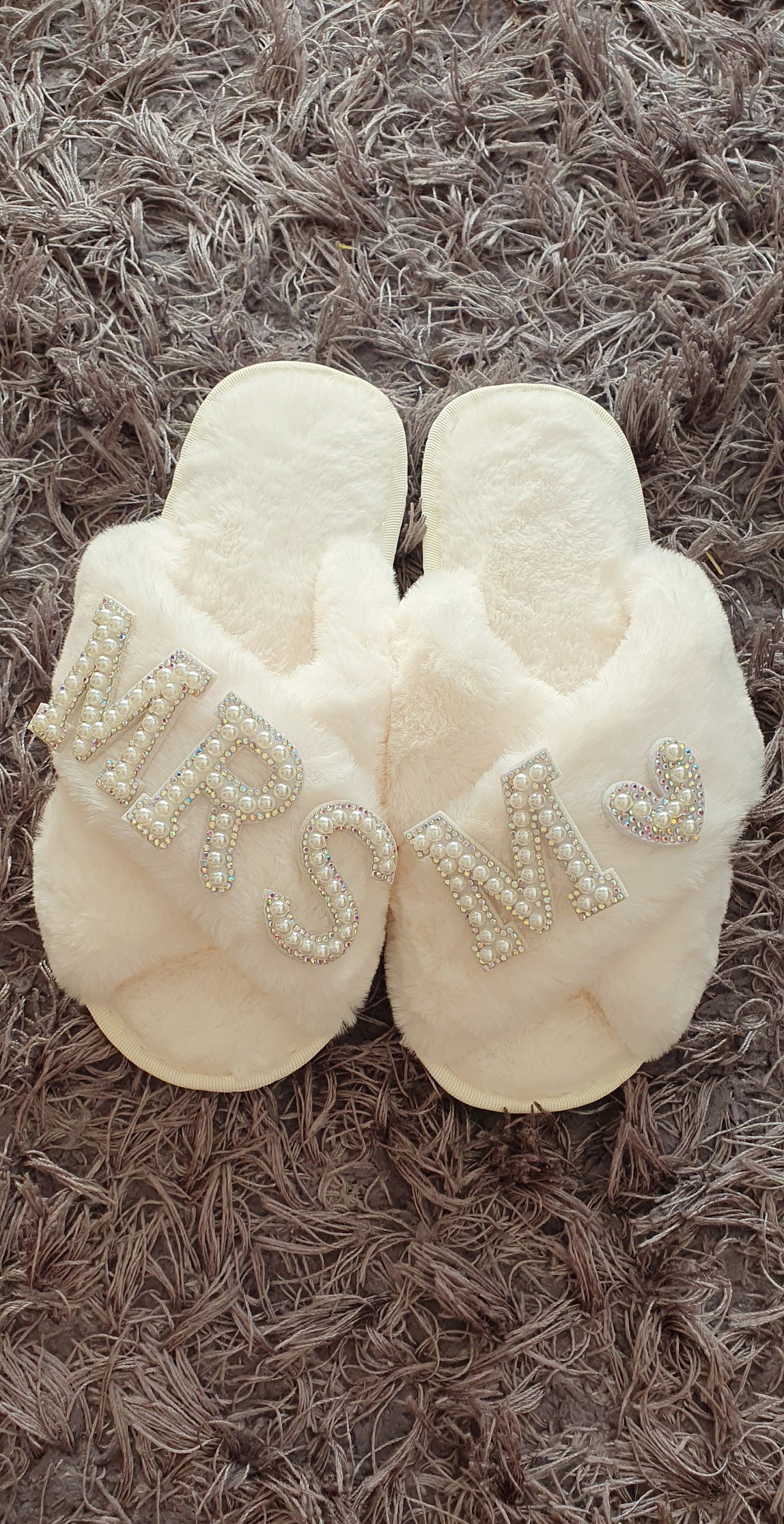 Personalised Fluffy Slippers, Crossover Slippers, Bride to Be, Gift For Mum, Womens Christmas Gifts, Stocking Filler, Ireland, Irish