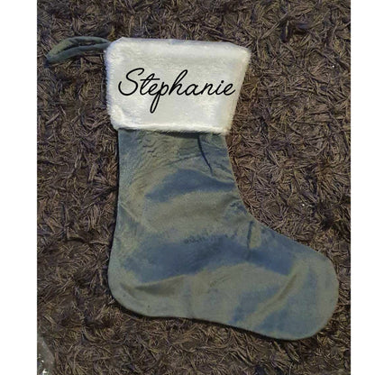 Personalised Christmas Stocking, Red Velvet Stocking, Christmas Stocking With Name, Custom, Matching Family Tradition, Ireland, Irish