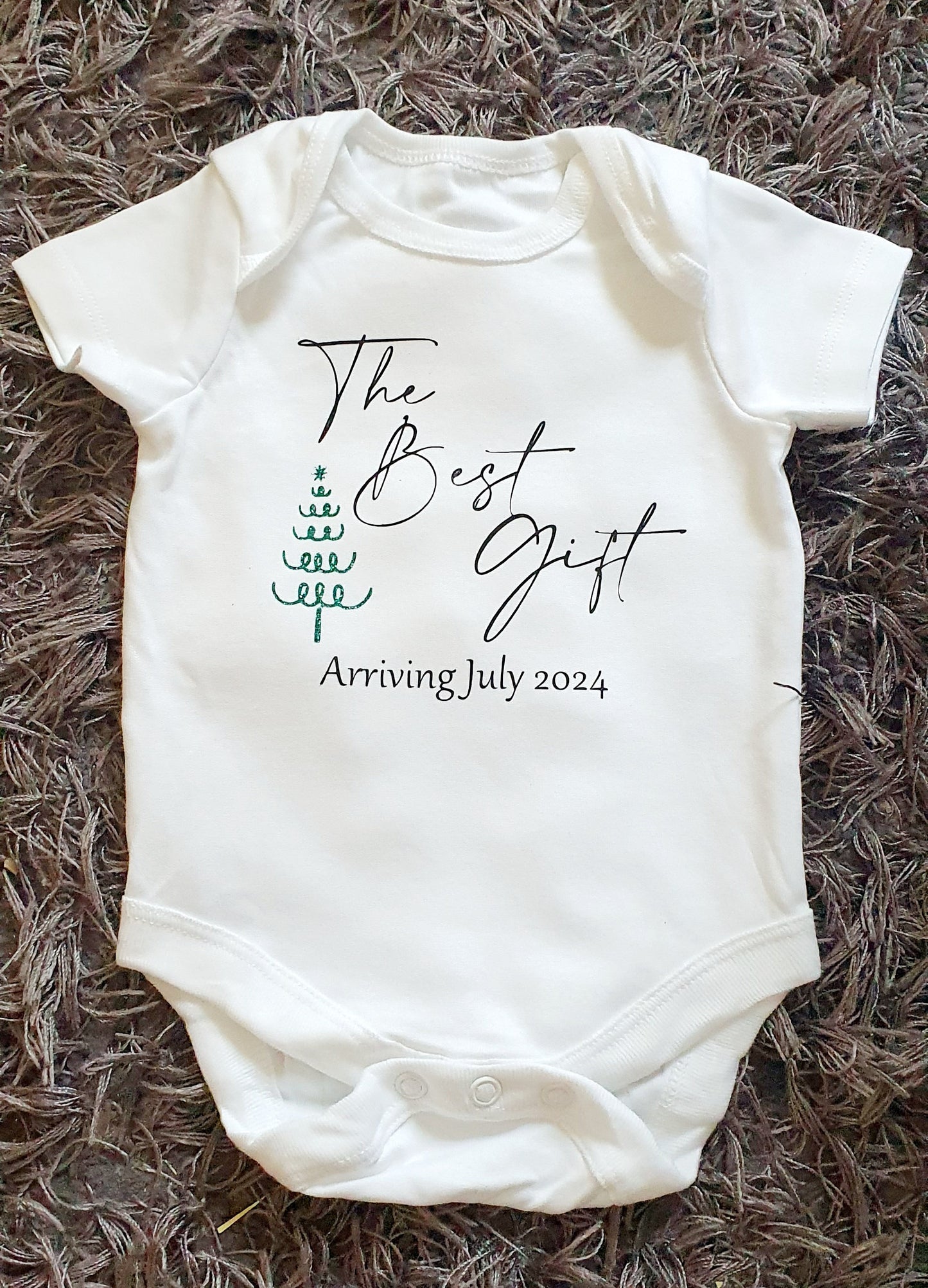 Christmas Pregnancy Announcement Baby Vest