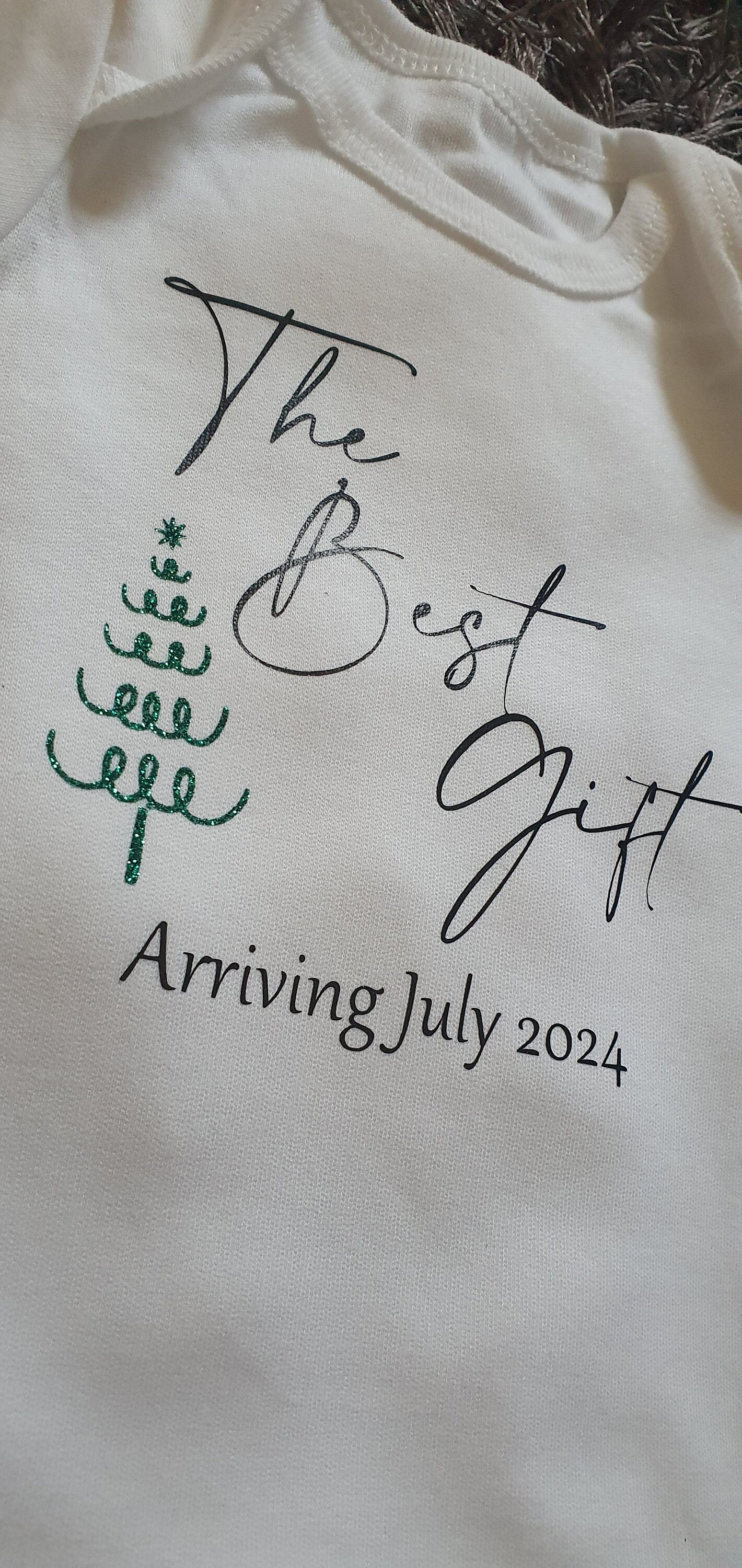 Christmas Pregnancy Announcement Baby Vest