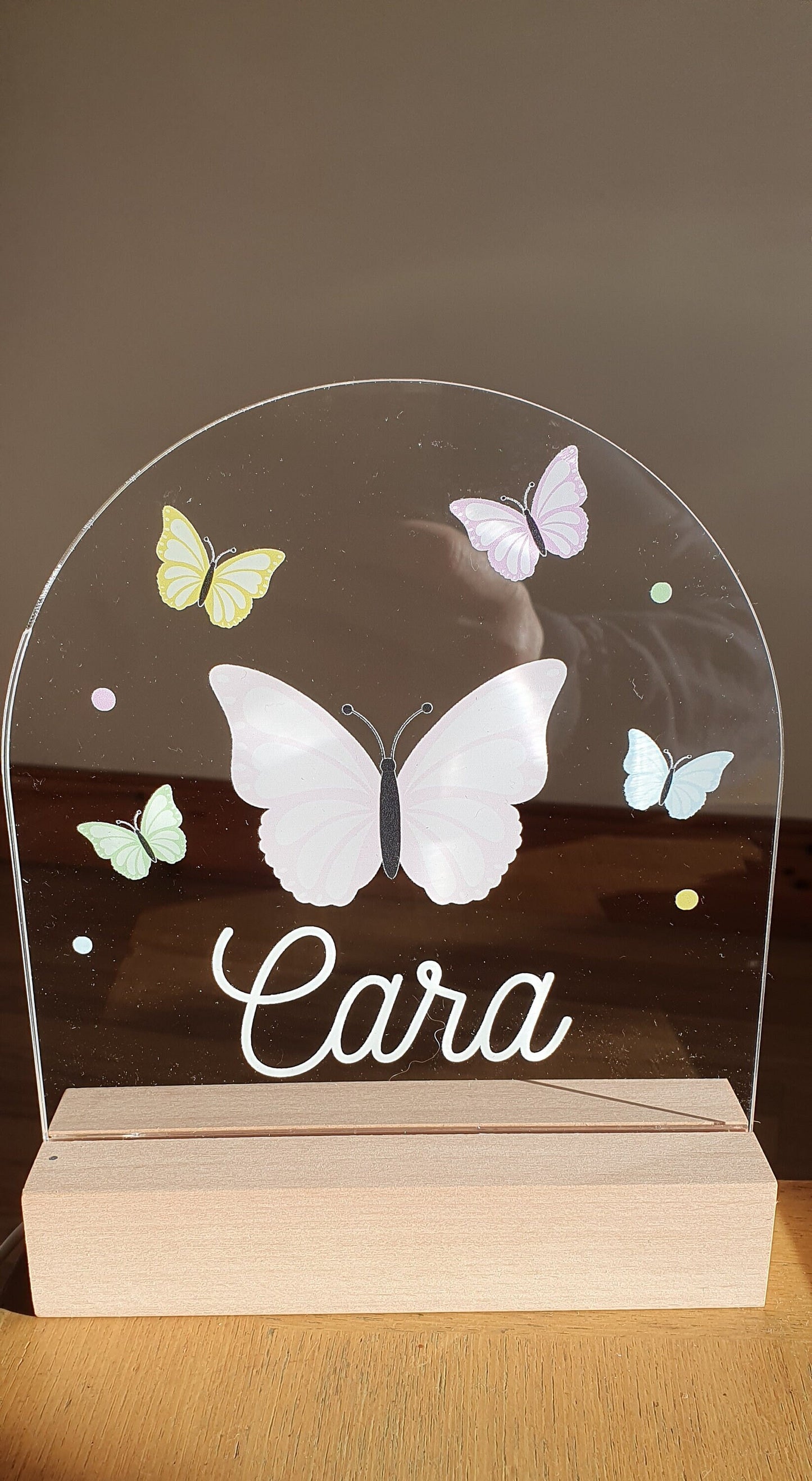 Personalised Nightlight, Custom Night Light, New Baby Gift, Baby Shower, Christening, Children's Lamp, Nursery Decor, Jungle, Ireland, Irish