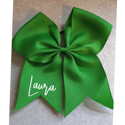 Personalised St Patricks Day Hair Bow, Green Elastic Hair Bobble, Hair Tie , Custom Hair Accessory, Irish, Paddy's Day, Ireland