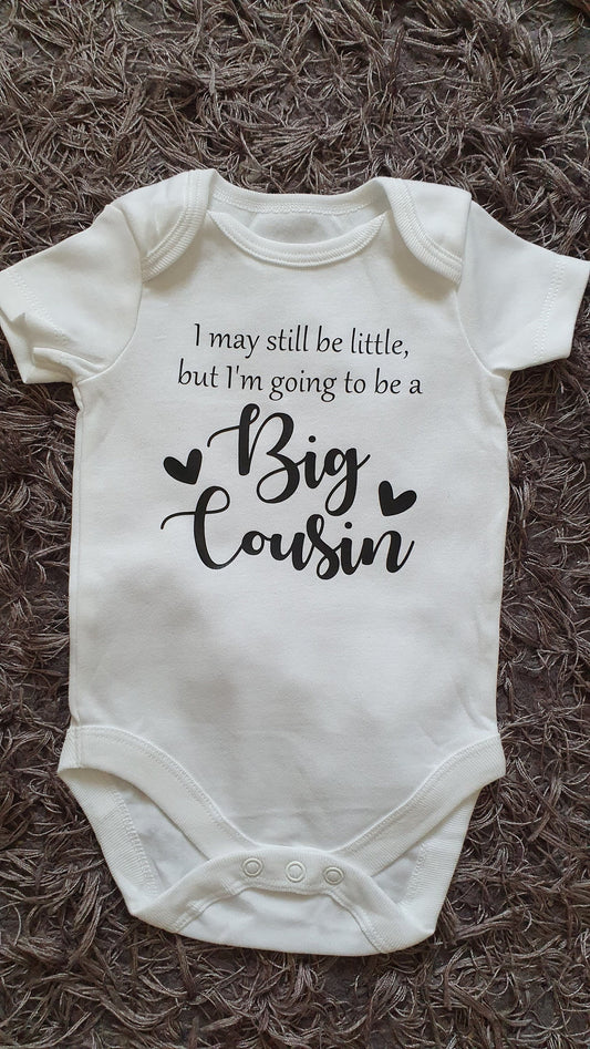Big Cousin Baby Vest | I'm Going To Be A | Personalised Baby Vest | Pregnancy Announcement | Bodysuit | Any Text  | Ireland | Irish