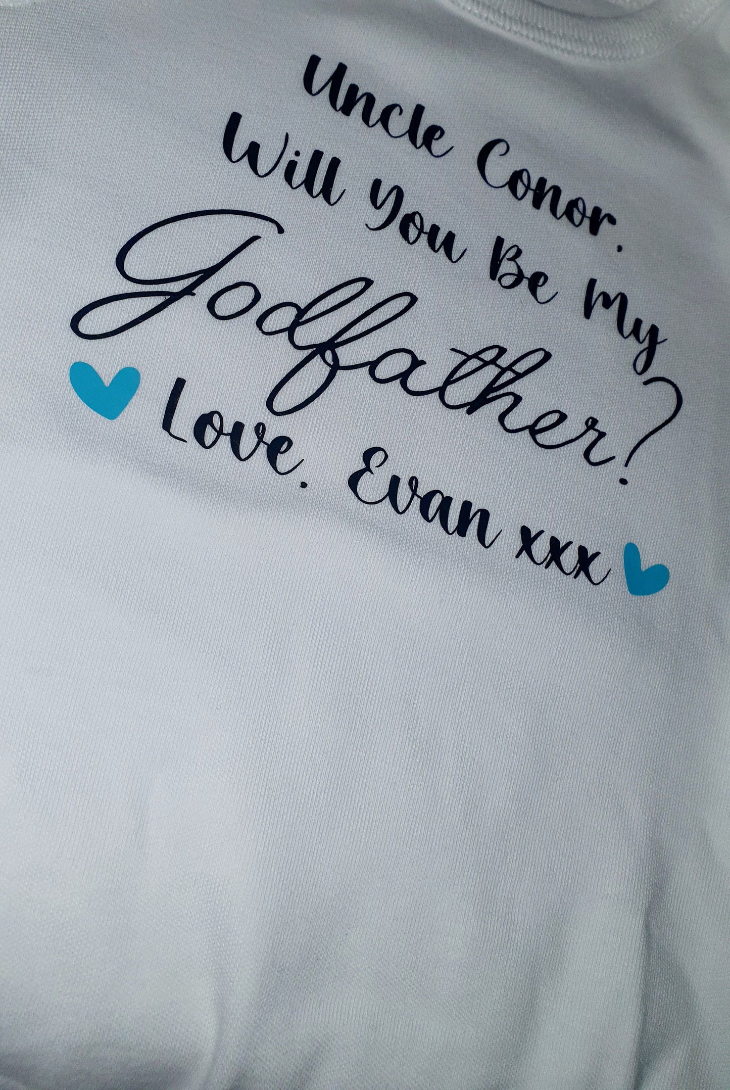 Will You Be My Godmother Baby Vest