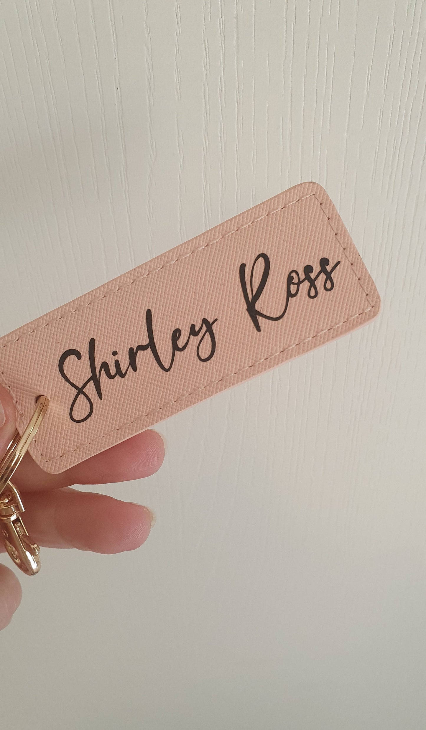 Personalised Name Keyring, Custom Key chain, Name, Inital, Monogram, Bag Clip, PU Leather, Car Keys, New Home Gift, Teacher, Ireland, Irish