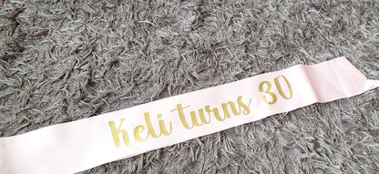 Birthday Sash, Hen Party, Bridal Party, Stag Party, Graduation, Personalised Sash, Custom Party, 18th Birthday,  Ireland, Irish