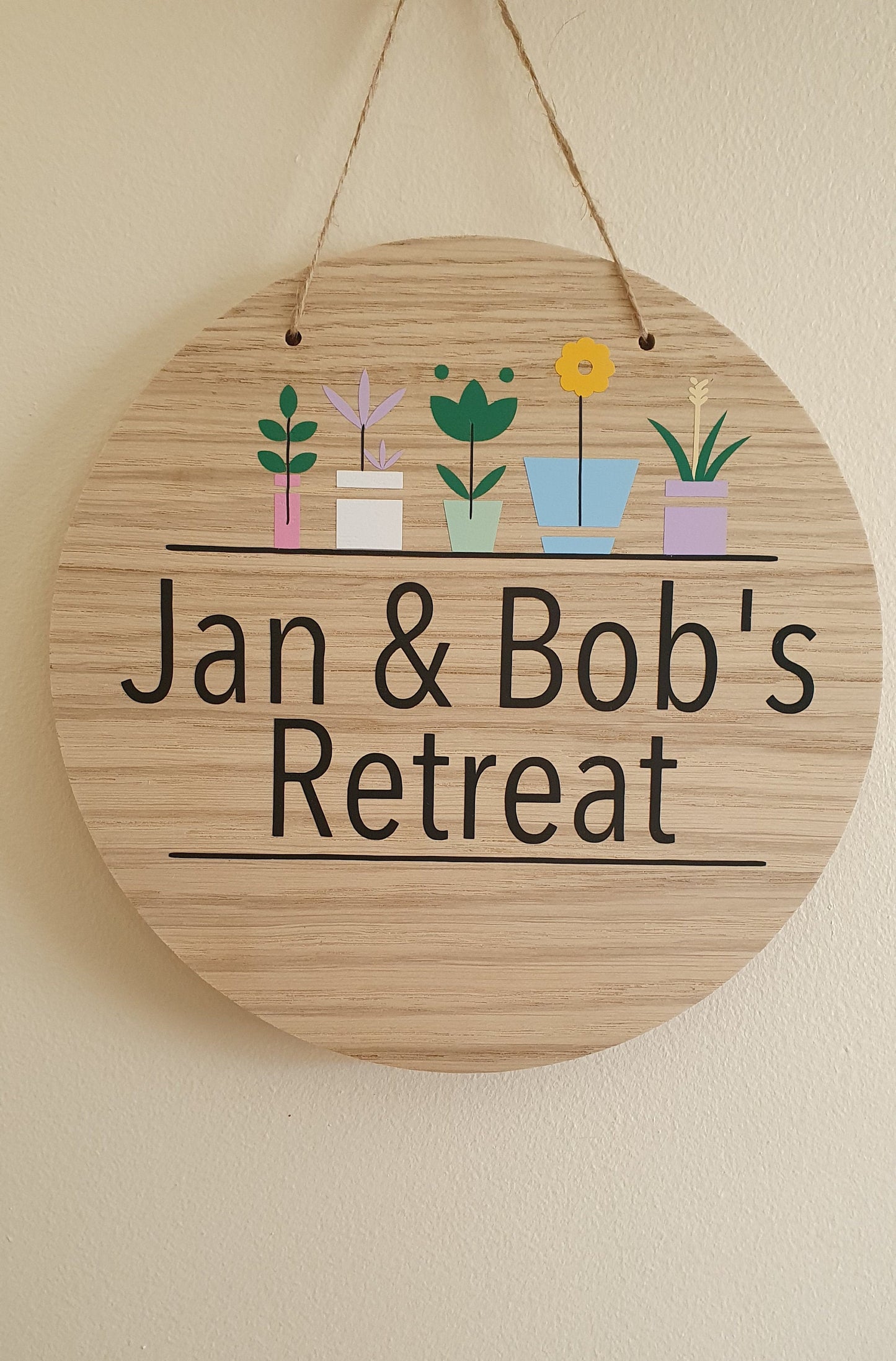 Holiday Home Plaque | Personalised Gift For Retirement | Caravan Gift | 20cm Round Sign | | Grandparents Present | Irish | Ireland