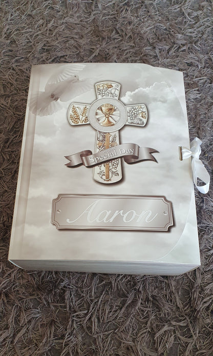 Personalised Christening Keepsake Box, Holy Communion Giftbox With Name, Confirmation, Wedding Present, Reusable Keepsake, Ireland, Irish
