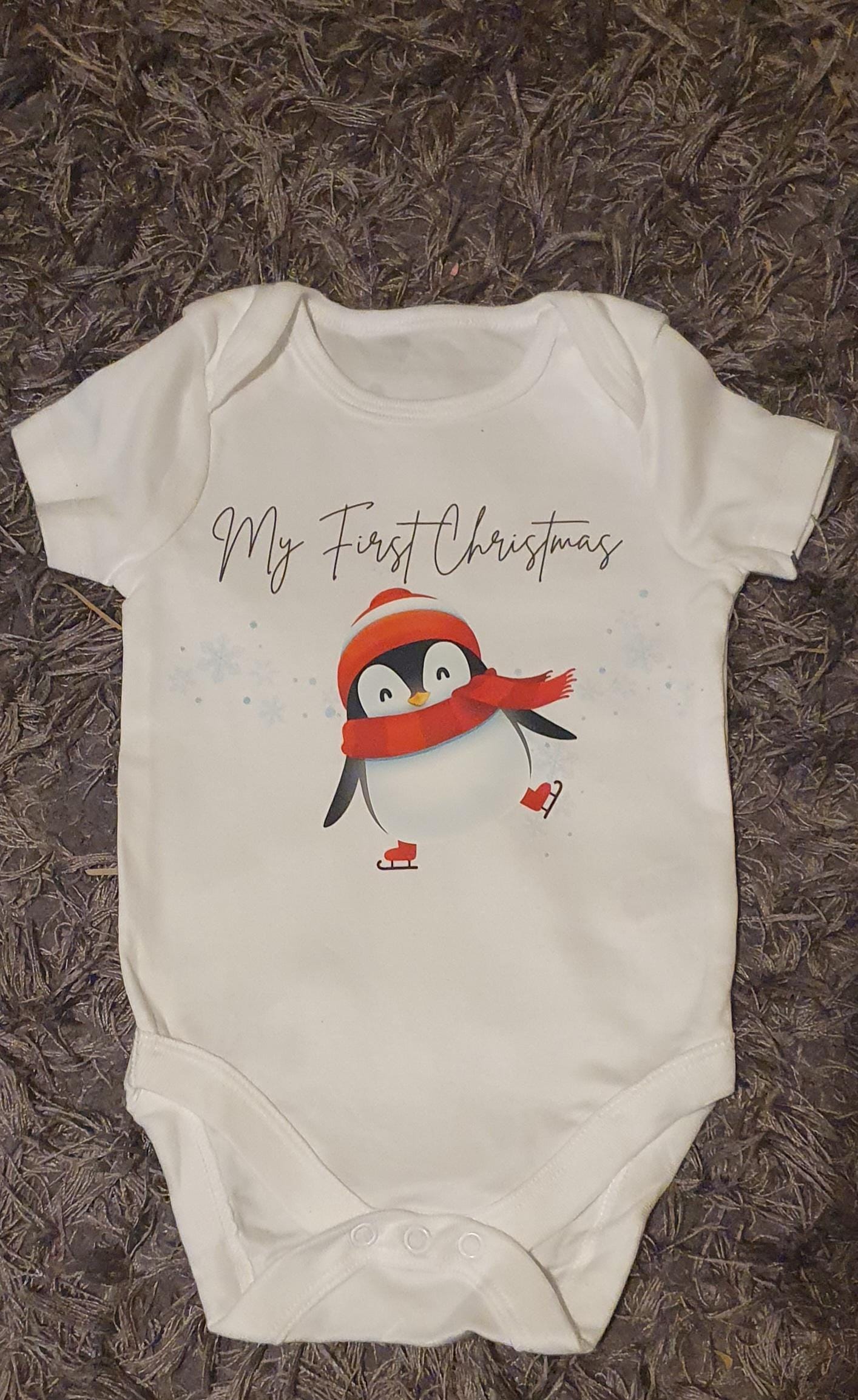 My First Christmas Baby Vest