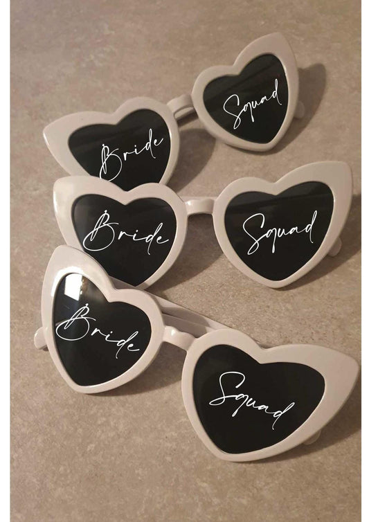 Wedding Sunglasses Personalised, Heart Sunglasses, Mr and Mrs Sun Glasses, Hen Party Prop, Bridesmaids Gift, Wedding Favours, Ireland, Irish