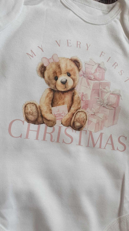 My First Christmas Baby Vest