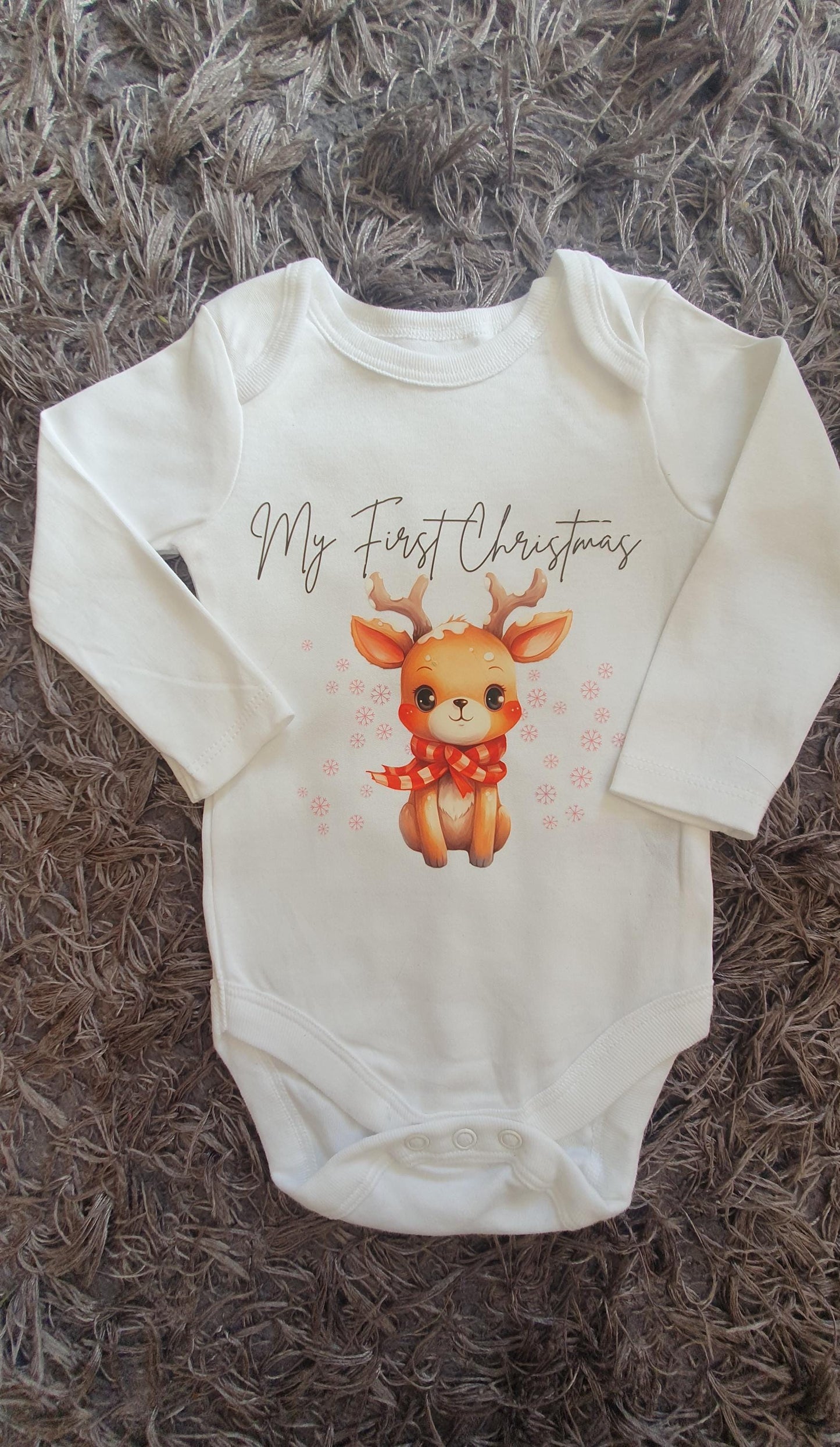 My First Christmas Baby Vest
