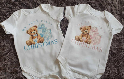 My First Christmas Baby Vest