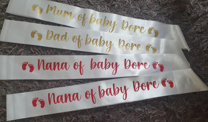 Baby Shower Sash, Hen Party, Bridal Party, Stag Party, Graduation, Personalised Sash, Custom Party, 18th Birthday, Ireland, Irish