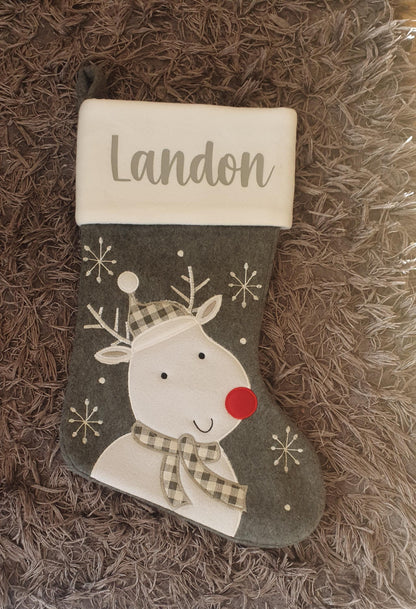 Personalised Christmas Stocking, Baby's First Xmas, Custom, Santa Stocking, Snowman, Baby Boy, Baby Girl, Matching Family, Ireland, Irish