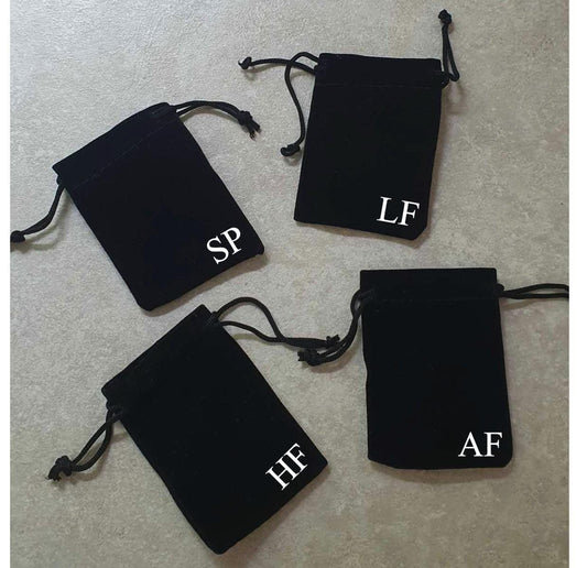 Personalised Jewellery Pouch, Black Velvet Pouch, Custom Necklace Case, Earring, Drawstring Bag, Jewelry Storage, Coin Purse, Ireland, Irish