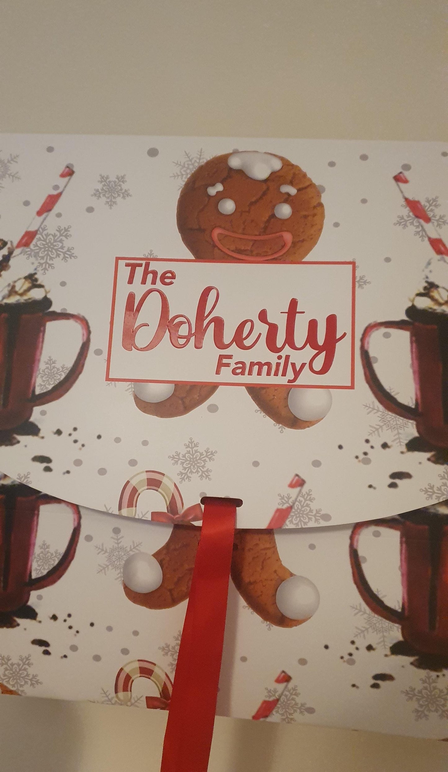 Toy Show Box, Christmas Eve Box,  Personalised Treat Box, Family Snack Hamper,  Reusable, Family Treats, Gingerbread, Ireland, Irish