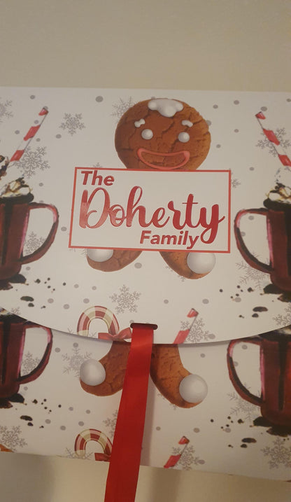 Toy Show Box, Christmas Eve Box,  Personalised Treat Box, Family Snack Hamper,  Reusable, Family Treats, Gingerbread, Ireland, Irish