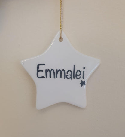 My First Christmas Bauble, Babies First Christmas, Personalised Christmas Tree Ornament, Keepsake Gift, Flat Bauble, Ireland, Irish