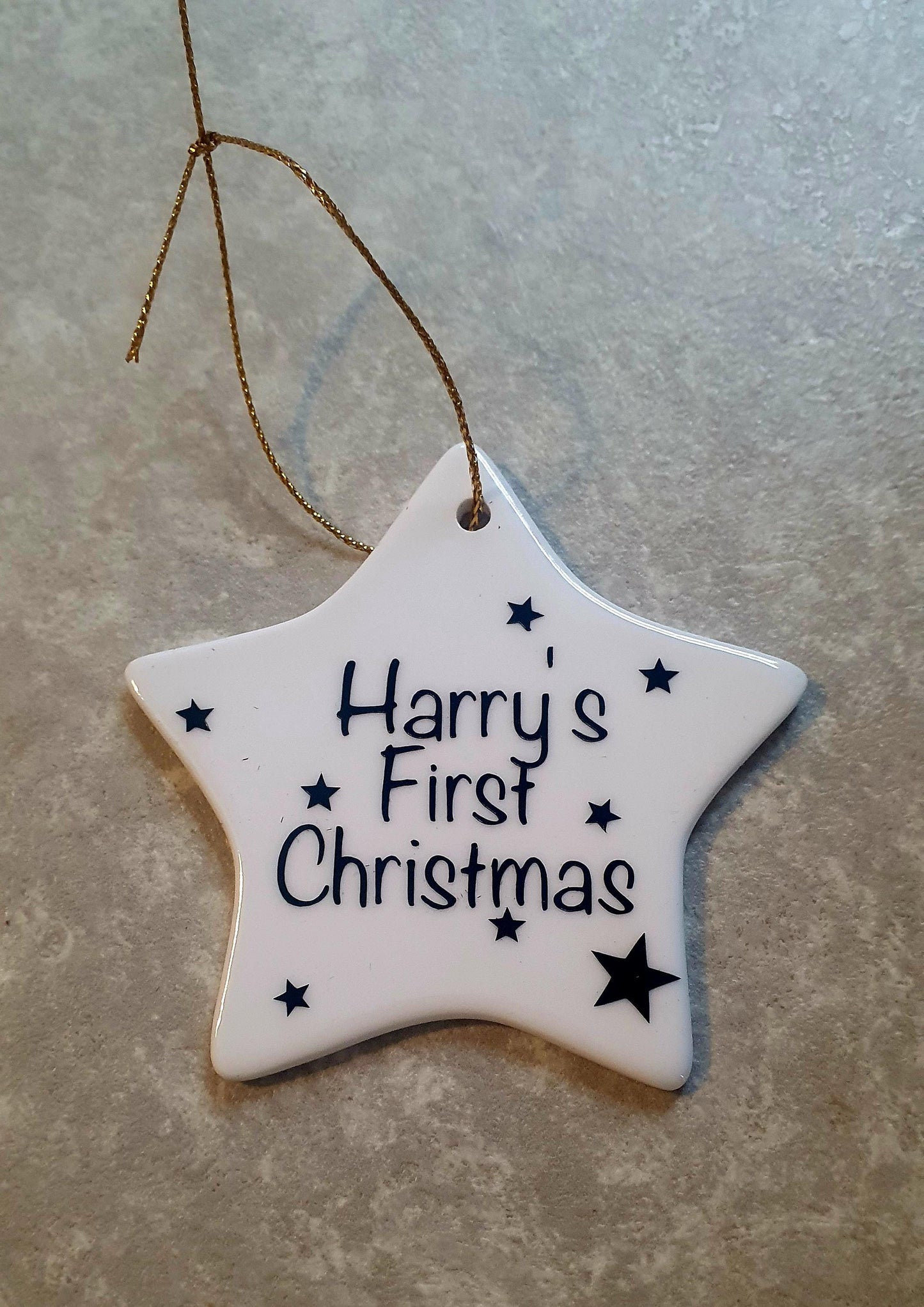 My First Christmas Bauble, Babies First Christmas, Personalised Christmas Tree Ornament, Keepsake Gift, Flat Bauble, Ireland, Irish