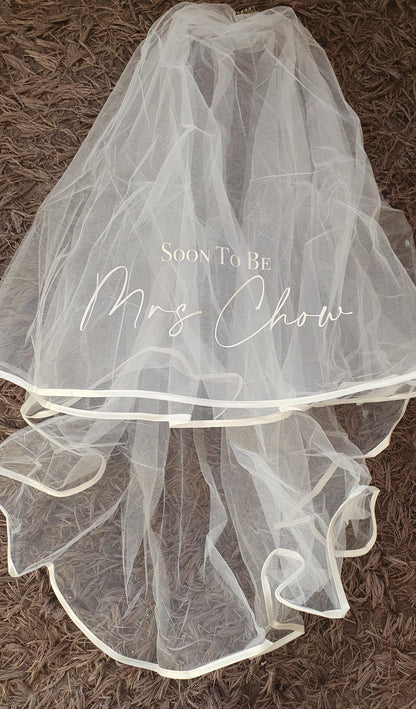 Personalised Hen Party Veil, Veil And Sash Set, Custom Bride To Be Gift, Future Mrs, Bachelorette, Bridal Shower, Ireland, Irish