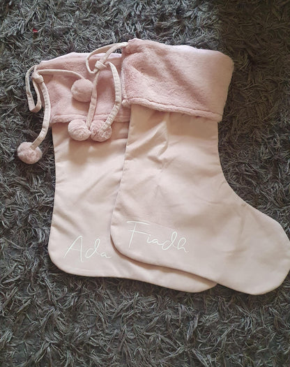 Luxury Velvet Christmas Stocking, Personalised Stocking, Christmas Stocking With Name, Custom, Matching Family Tradition, Ireland, Irish