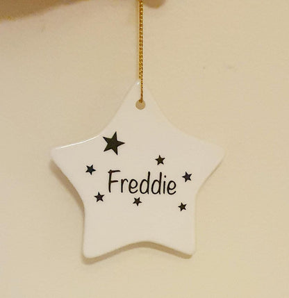 My First Christmas Bauble, Babies First Christmas, Personalised Christmas Tree Ornament, Keepsake Gift, Flat Bauble, Ireland, Irish
