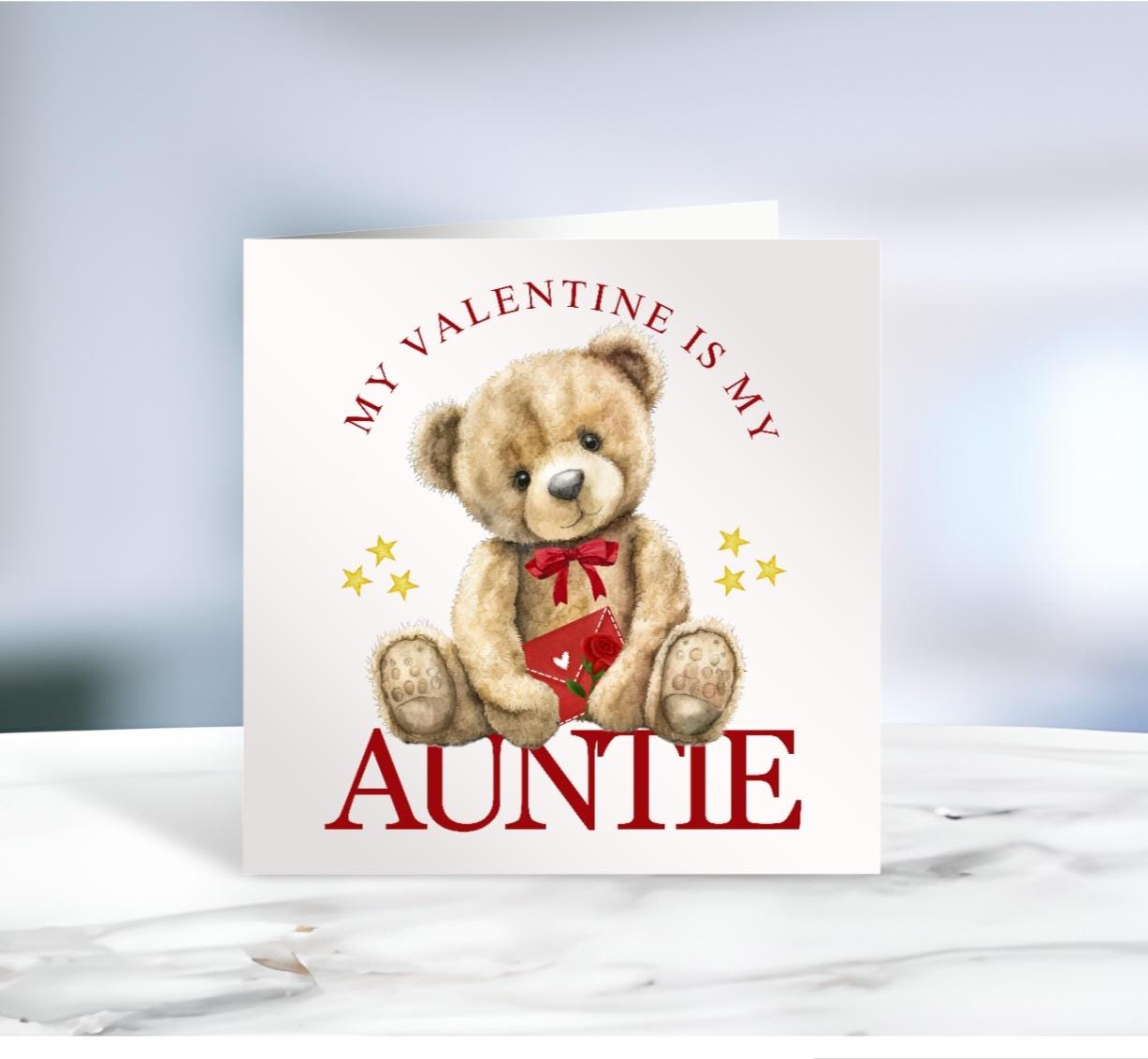 Personalised Valentines Day Card, Mammy Is My Valentine, Mummy, Mommy, Baby's First Valentines Day, Valentines Bear, Ireland, Irish