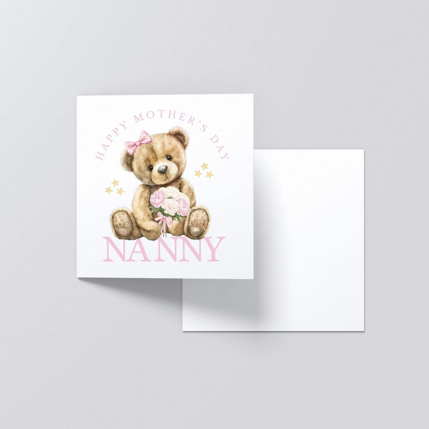 Personalised Mother's Day Card, Happy Mother's Day Mammy, Mummy, Mommy, Baby's First Mother's Day, Teddy Bear, Ireland, Irish