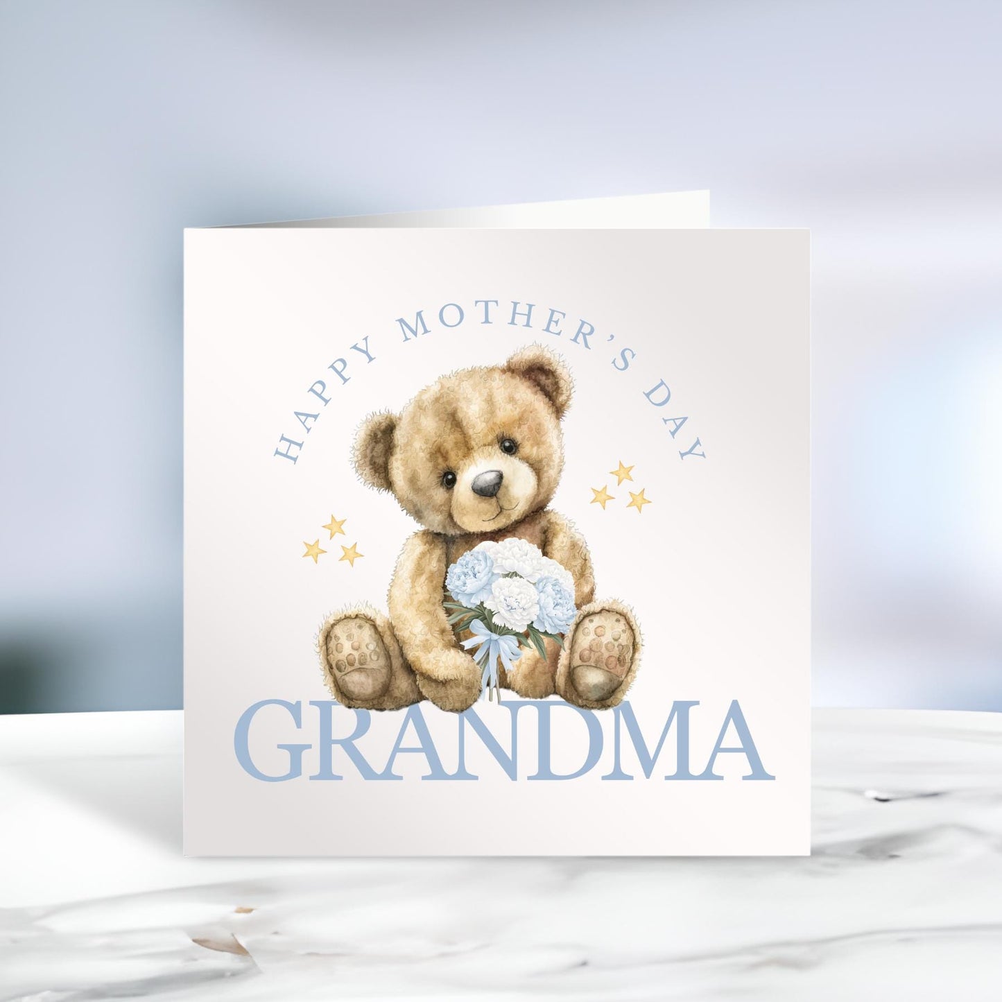 Personalised Mother's Day Card, Happy Mother's Day Mammy, Mummy, Mommy, Baby's First Mother's Day, Teddy Bear, Ireland, Irish