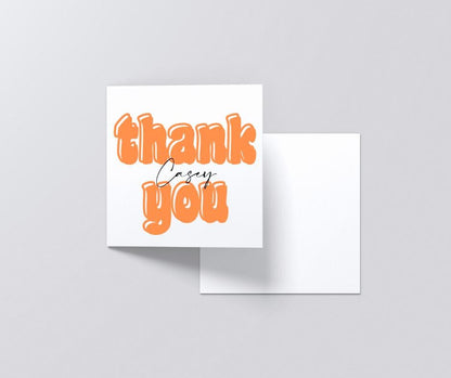 Personalised Thank You Card, Thanks Parents, Custom Card, Card For Mum And Dad, Wedding Thank You Card, Ireland, Irish