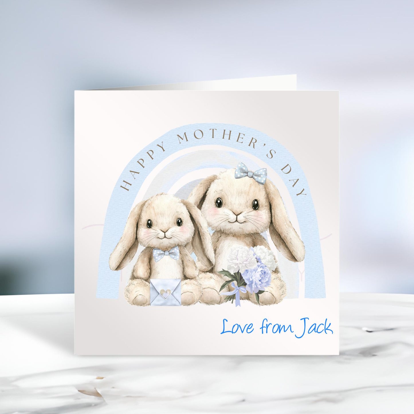 Personalised Mother's Day Card, Happy Mother's Day Mammy, Mummy, Mommy, Baby's First Mother's Day, Teddy Bear, Ireland, Irish