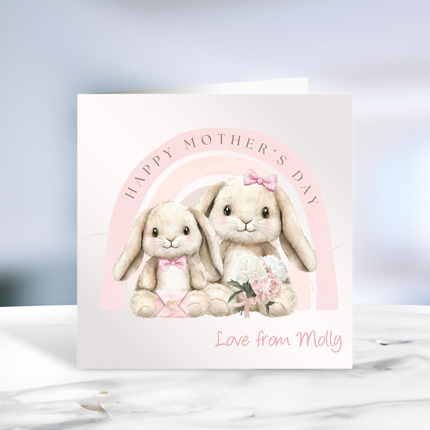 Personalised Mother's Day Card, Happy Mother's Day Mammy, Mummy, Mommy, Baby's First Mother's Day, Teddy Bear, Ireland, Irish