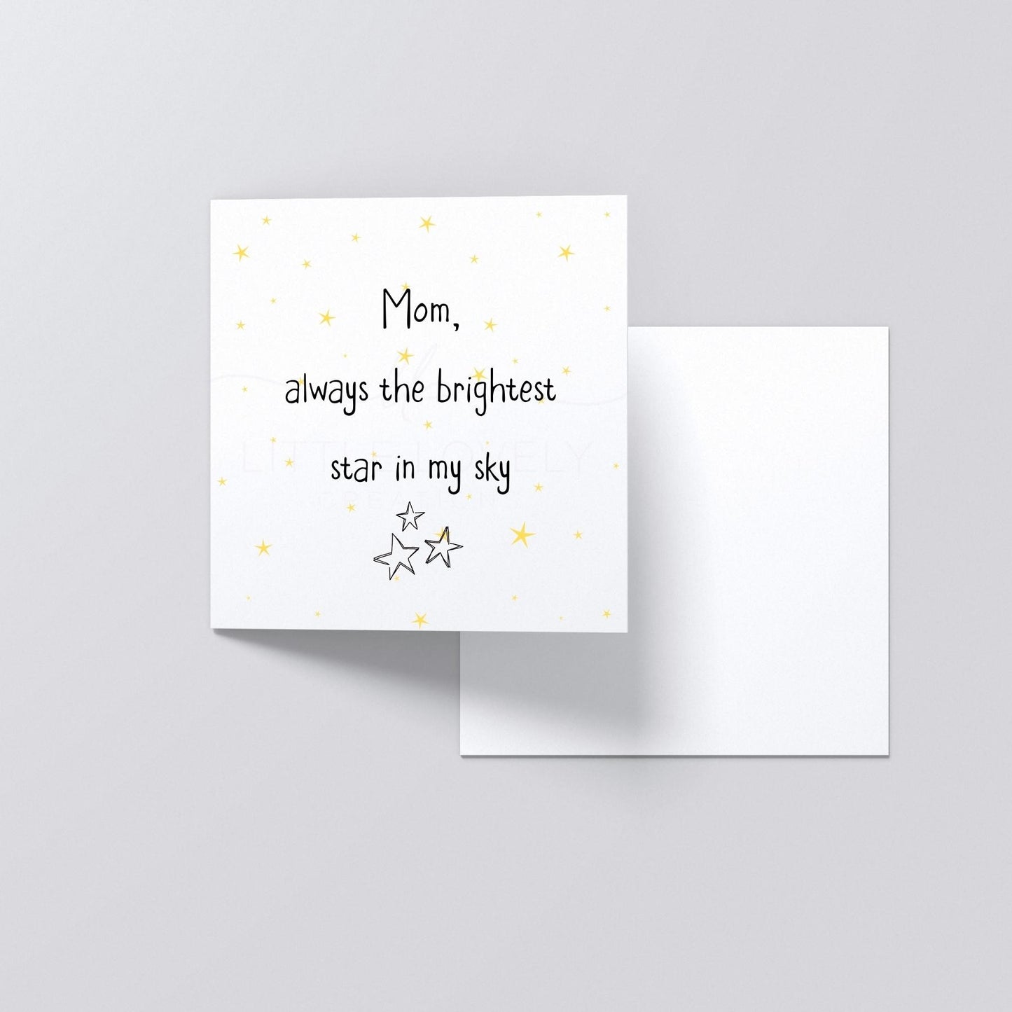 Personalised Mother's Day Card, Memorial Card, Happy Mother's Day Mammy, Mummy, Nan, Granny, Star, Custom Card, Ireland, Irish