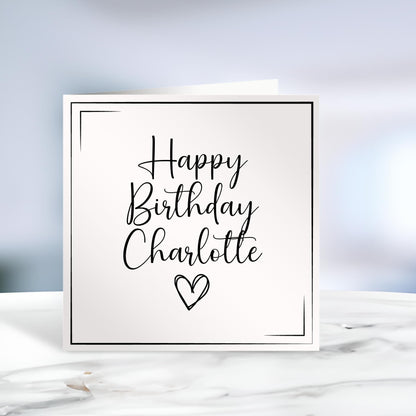 Personalised Birthday Card, Bday Card Dad, Grandad Birthday Card, Simple Birthday Card, Custom Name, Ireland, Irish