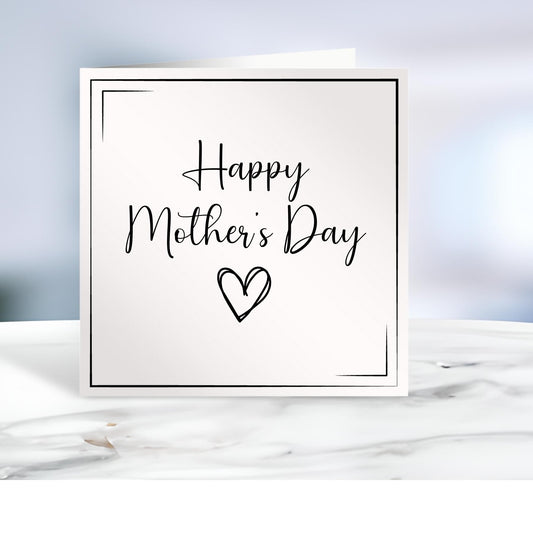 Personalised Mother's Day Card, Happy Mother's Day Mammy, Mummy, Mommy, Baby's First Mother's Day, Heart, Custom Card, Ireland, Irish
